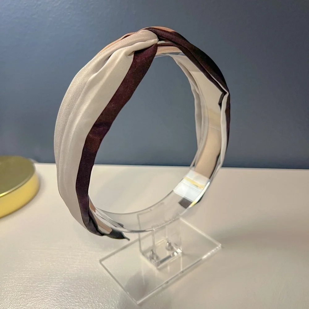 Wide Stripped Cross Headband